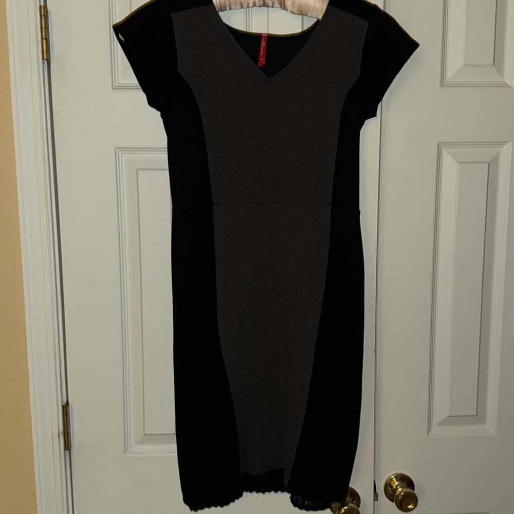 Dress, black and grey